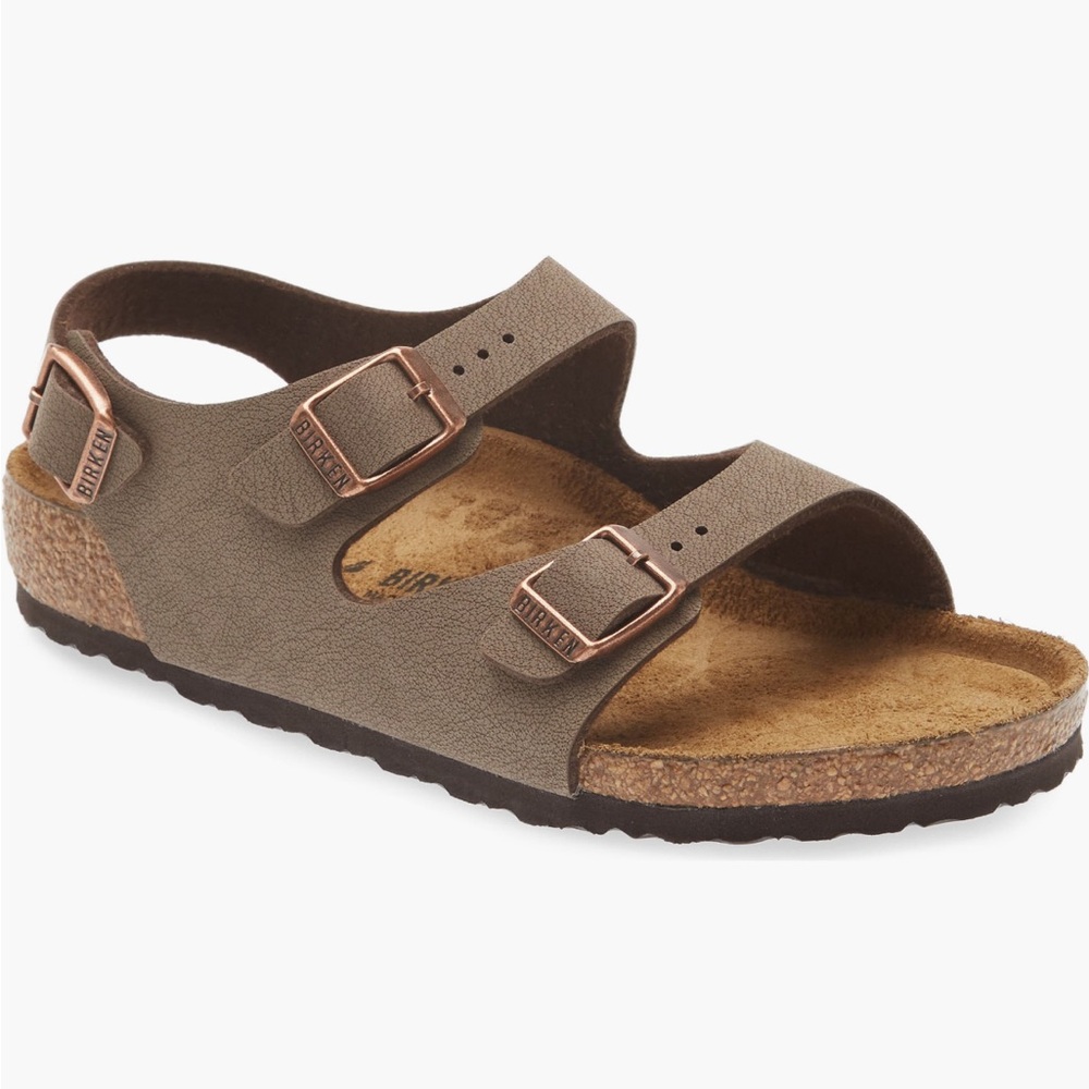 Birkenstock Kids Two-Strap Sandal in Tan